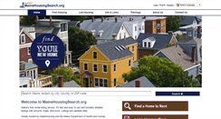 Desktop Screenshot of mainehousingsearch.org